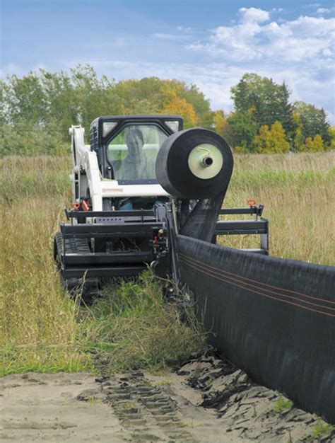 silt fence installation skid steer|silt fence installer for sale.